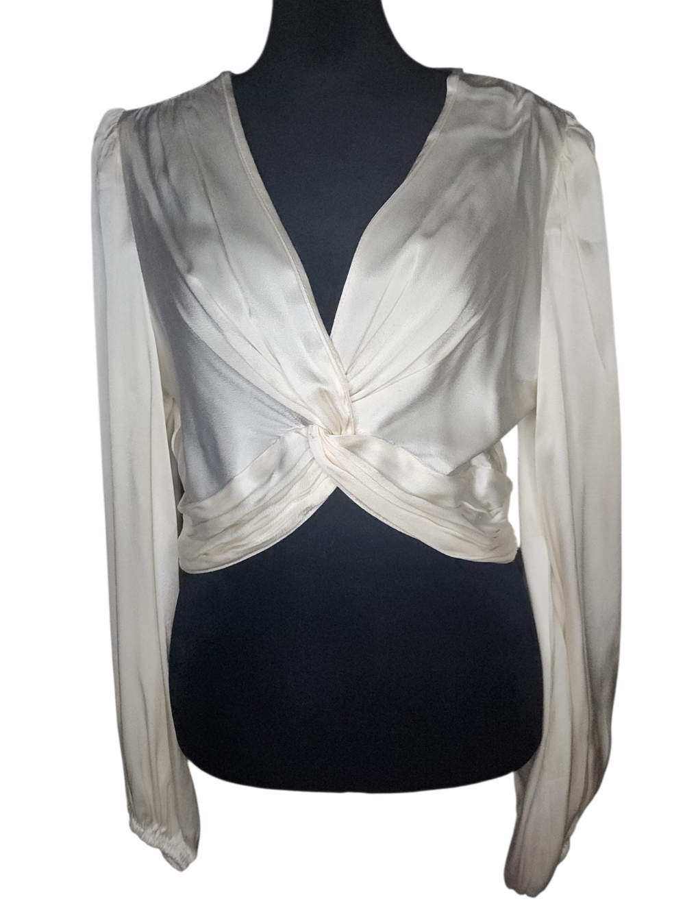 ASTR The Label Nix Twist Front Crop Top, Womens Large - Picture 3 of 8